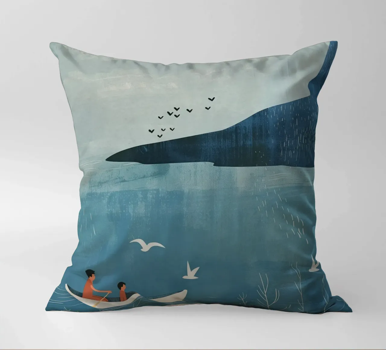 Boho Nursery 14 Boat cuscino da Boho Print Collection