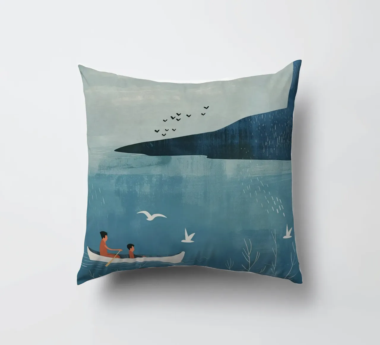 Boho Nursery 14 Boat cuscino da Boho Print Collection