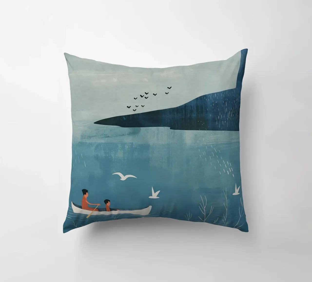 Boho Nursery 14 Boat cuscino da Boho Print Collection