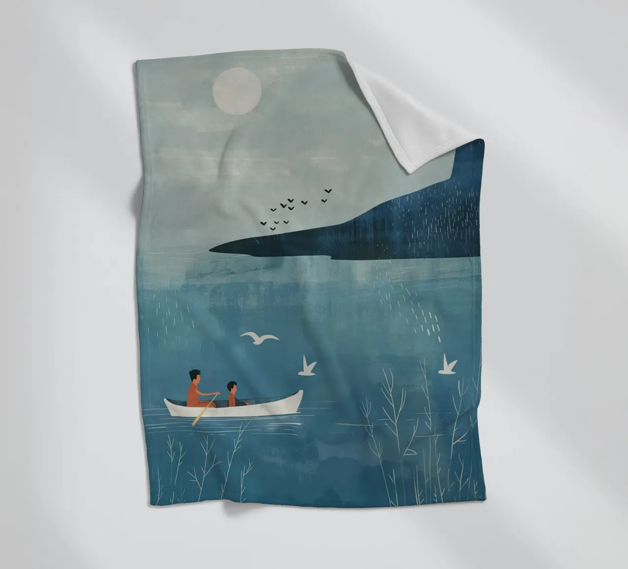 Boho Nursery 14 Boat coperta in pile da Boho Print Collection