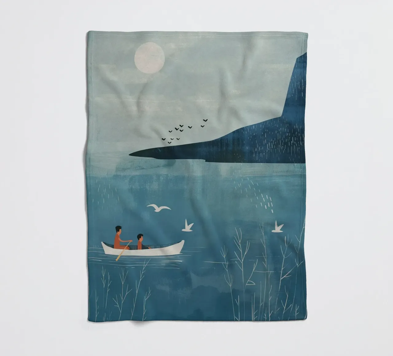 Boho Nursery 14 Boat coperta in pile da Boho Print Collection