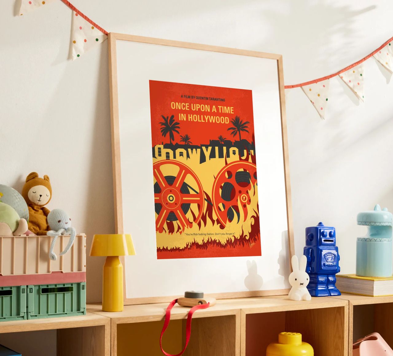 No1120 My Once Upon a Time in Hollywood minimal movie poster poster da Chungkong