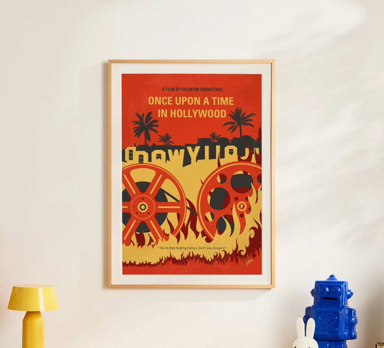 No1120 My Once Upon a Time in Hollywood minimal movie poster poster da Chungkong