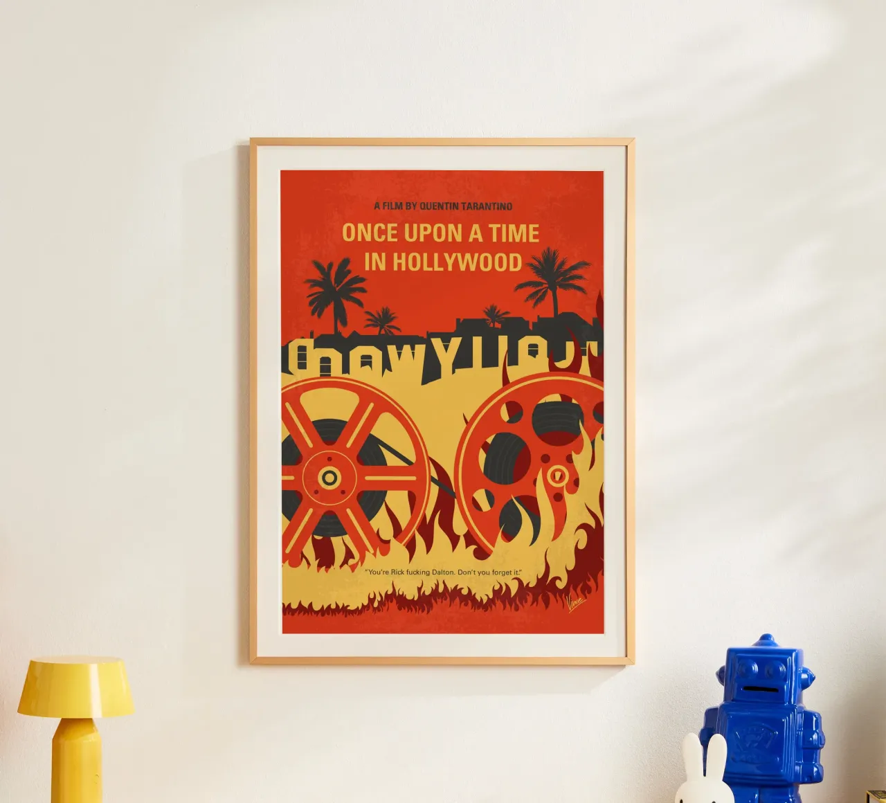 No1120 My Once Upon a Time in Hollywood minimal movie poster poster de Chungkong