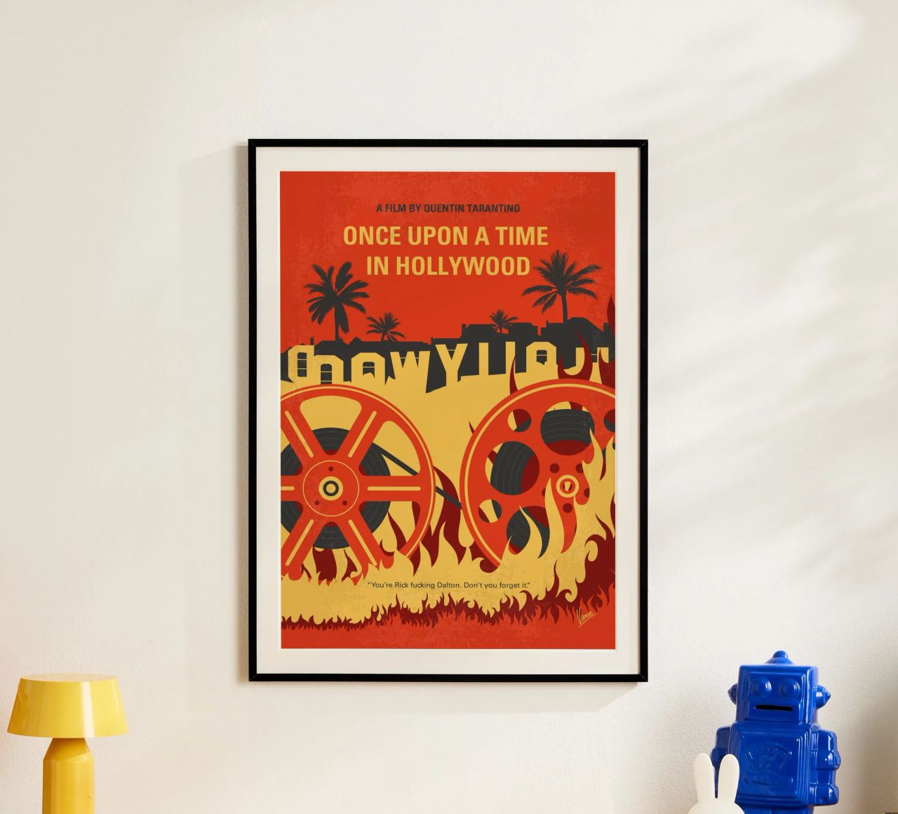 No1120 My Once Upon a Time in Hollywood minimal movie poster poster da Chungkong