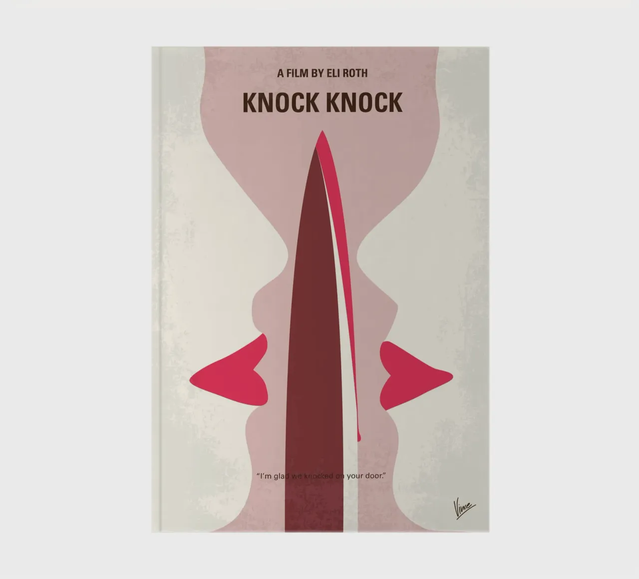 No1122 My Knock Knock minimal movie poster notebook by Chungkong
