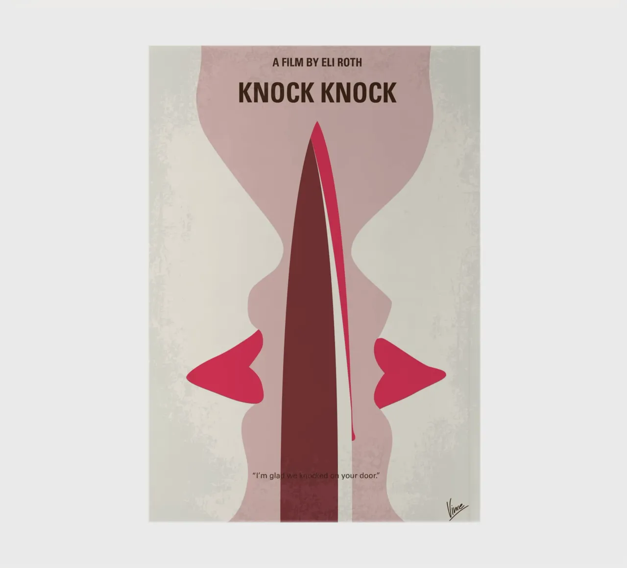 No1122 My Knock Knock minimal movie poster notebook by Chungkong
