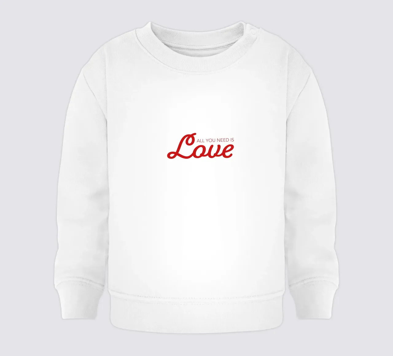 All you need is love felpa neonato da Constanze Art Direction