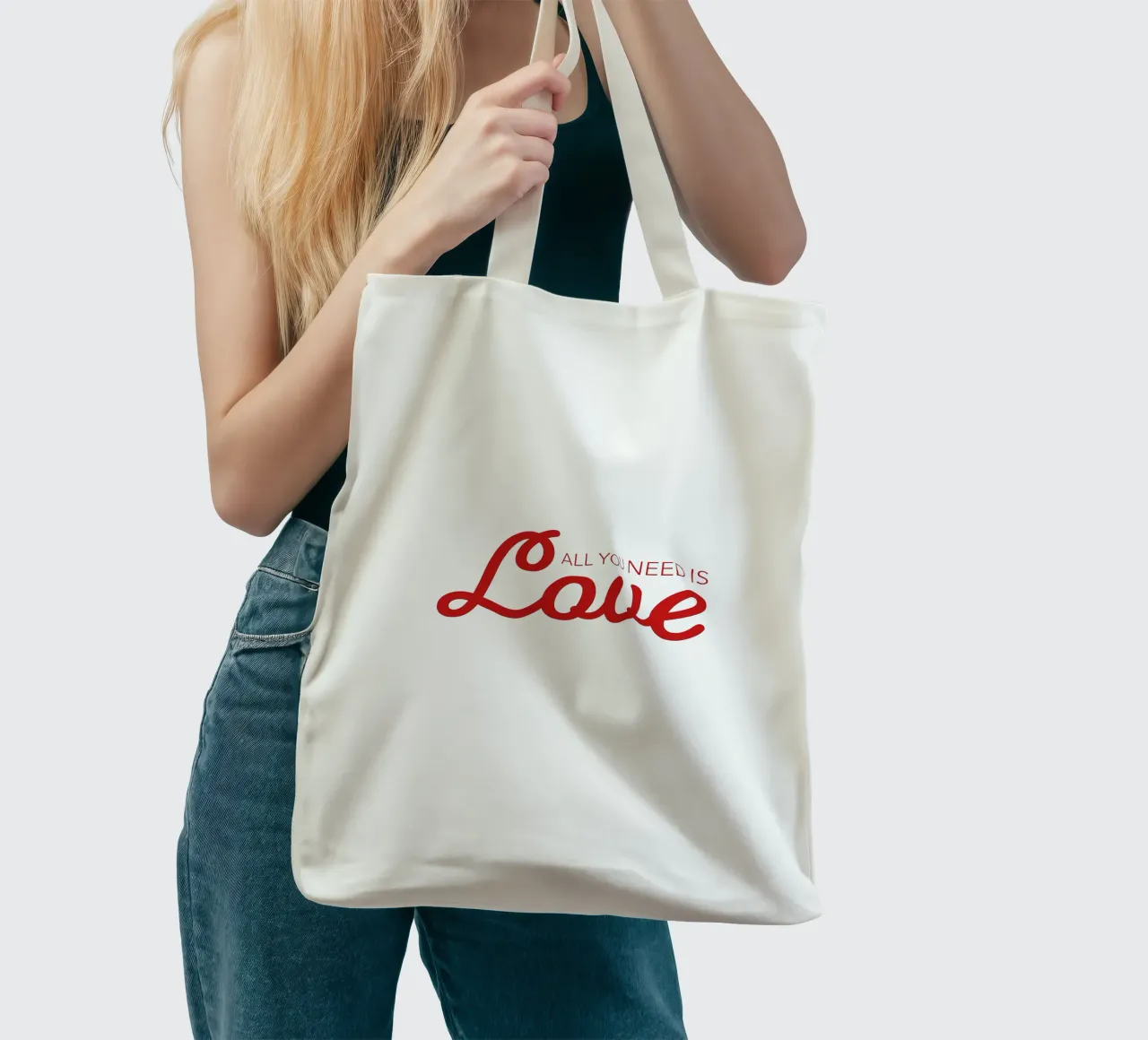 All you need is love tote bag by Constanze Art Direction