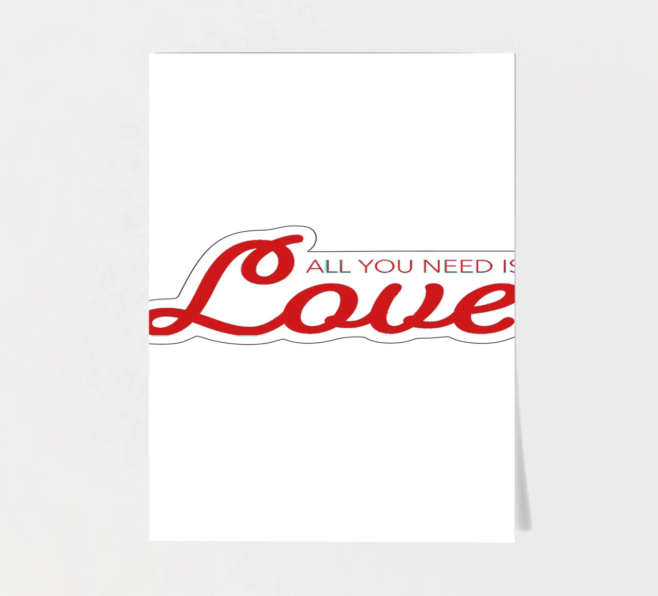 All you need is love Stickerbogen von Constanze Art Direction