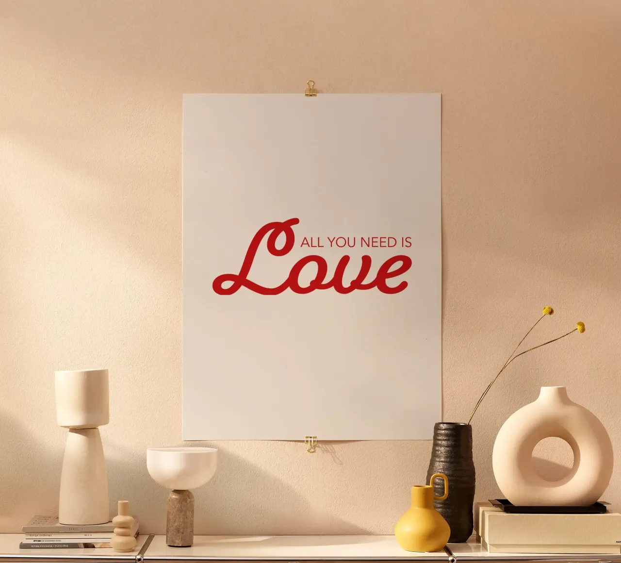 All you need is love carta hahnemühle da Constanze Art Direction