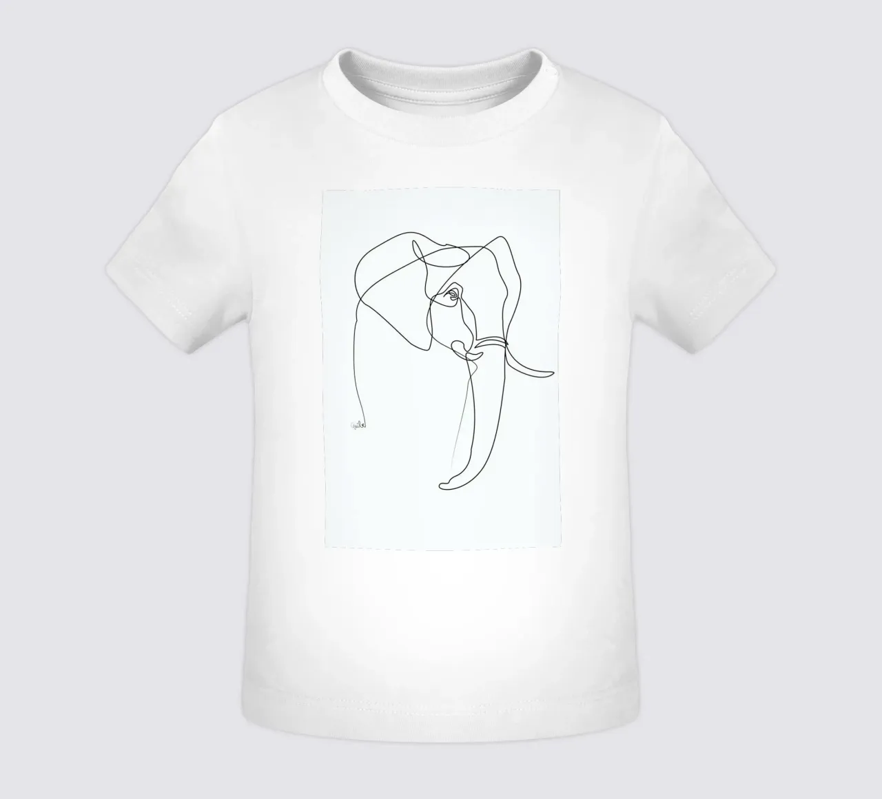 Elephant Line t-shirt pour bébé de Quibe
