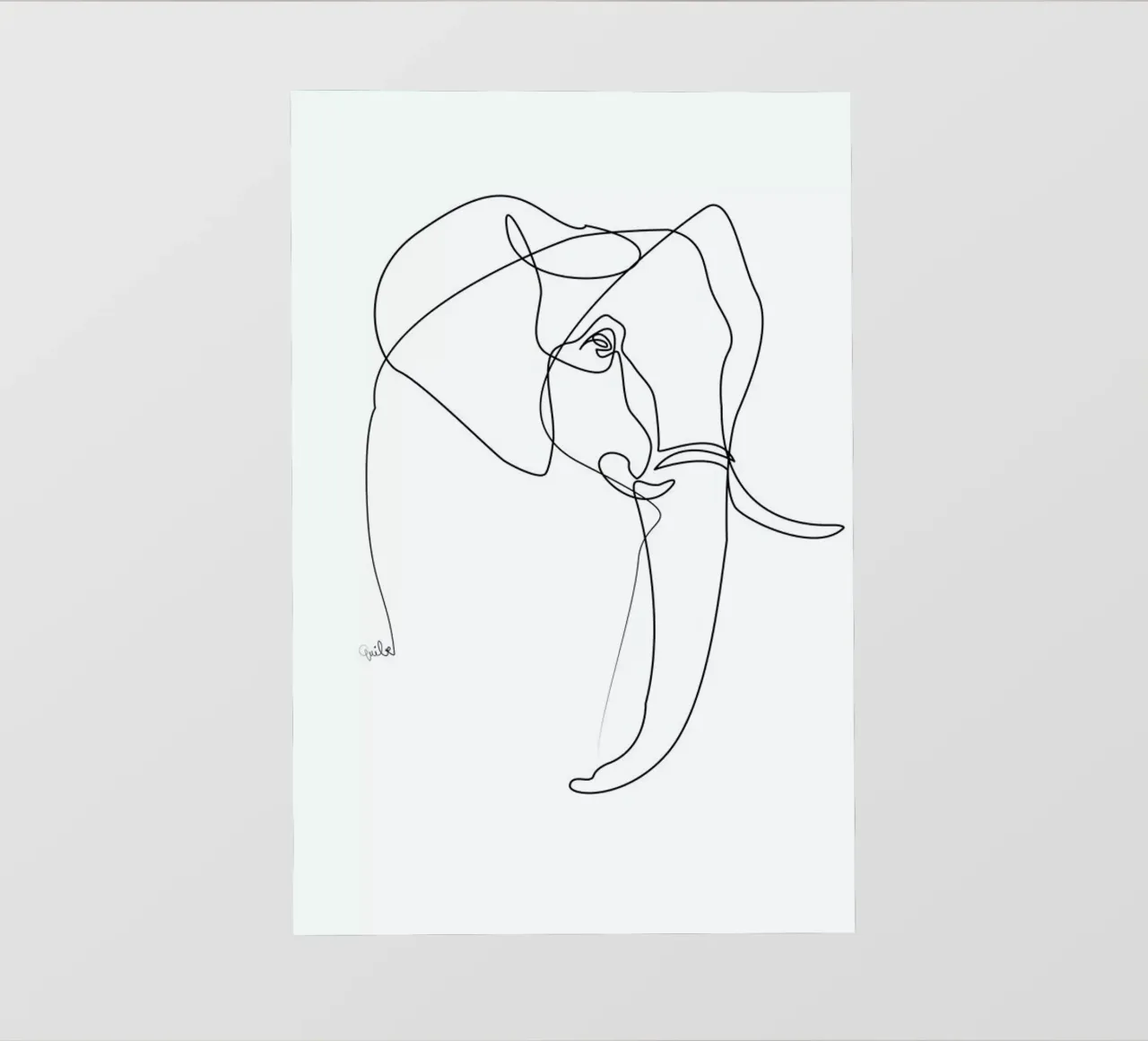 Elephant Line telo in pvc da Quibe