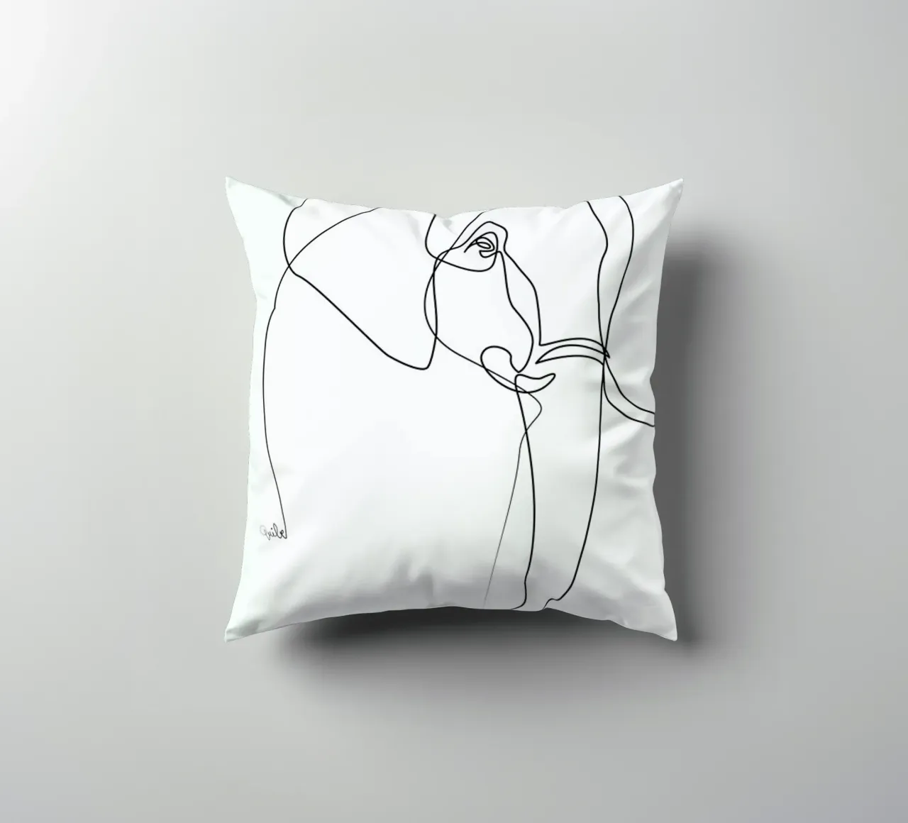 Elephant Line cuscino da Quibe