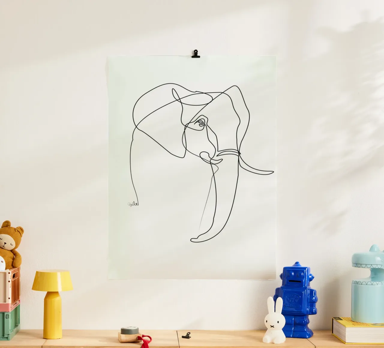 Elephant Line carta hahnemühle da Quibe