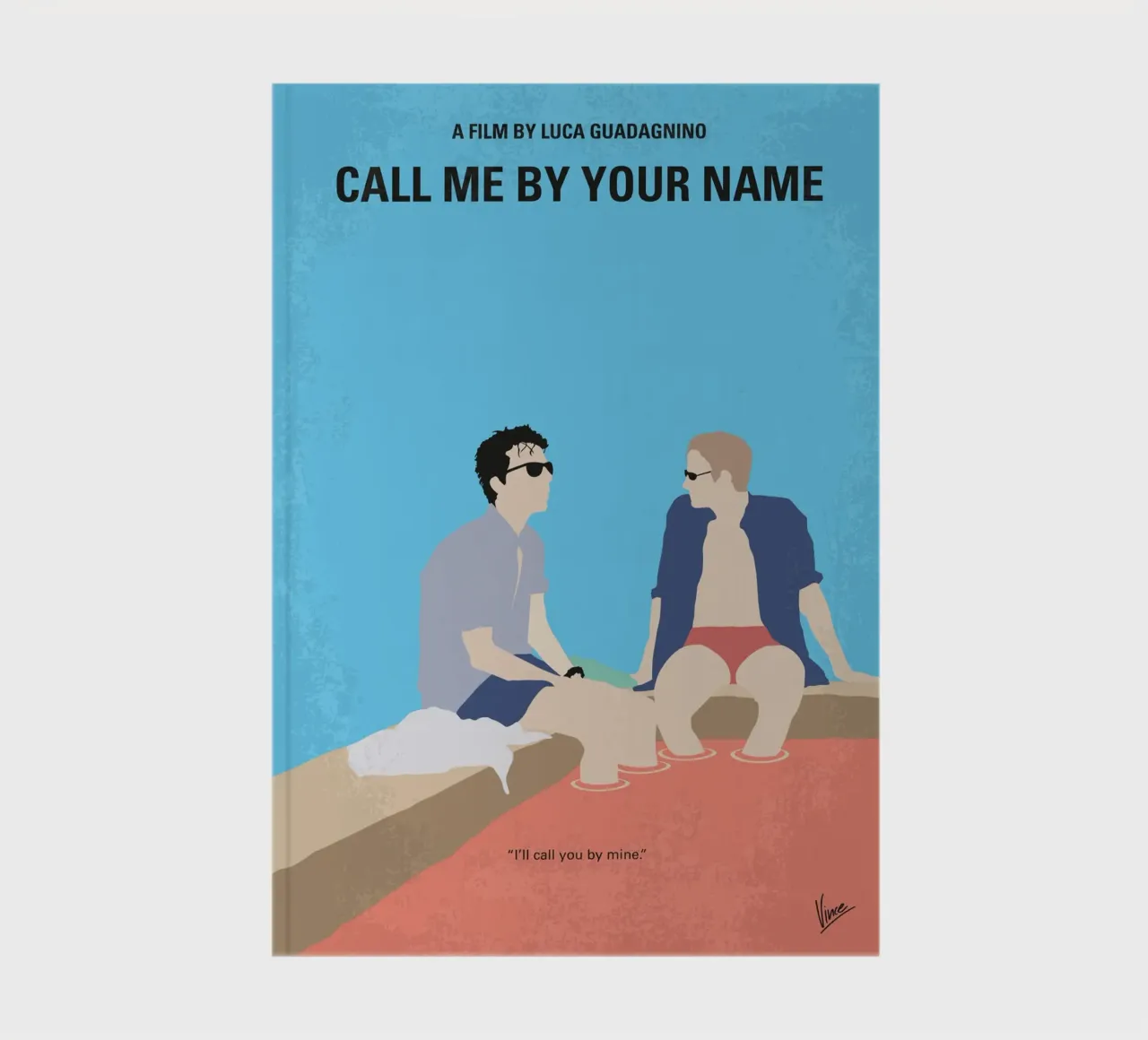 No1124 My Call Me by Your Name minimal movie poster diario da Chungkong
