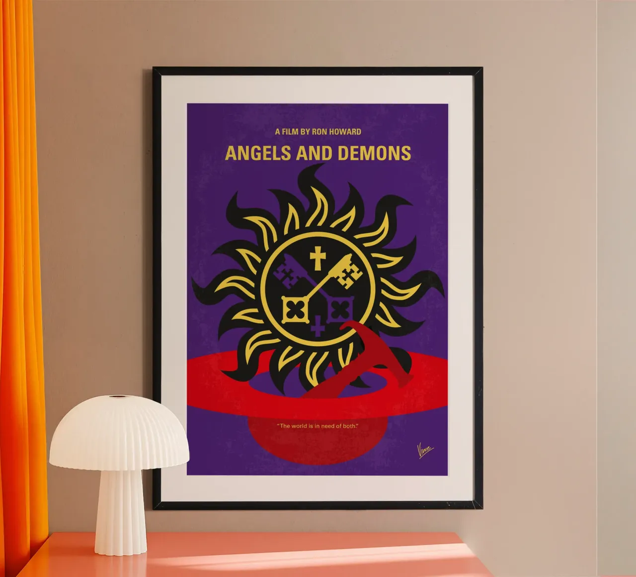 No1125 My Angels and demons minimal movie poster hahnemühle van Chungkong