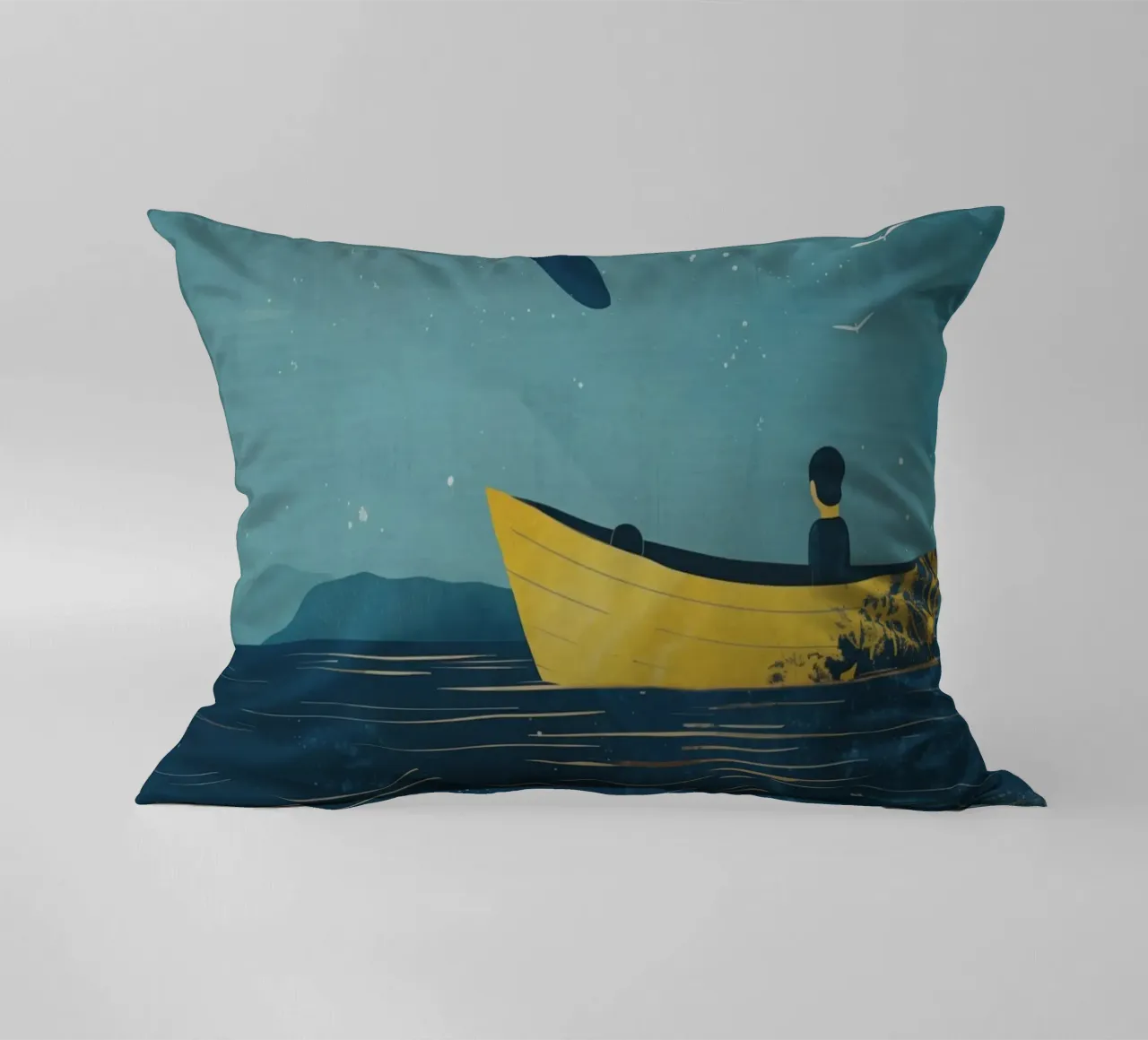 Boho Nursery 14 Humpback cuscino da Boho Print Collection