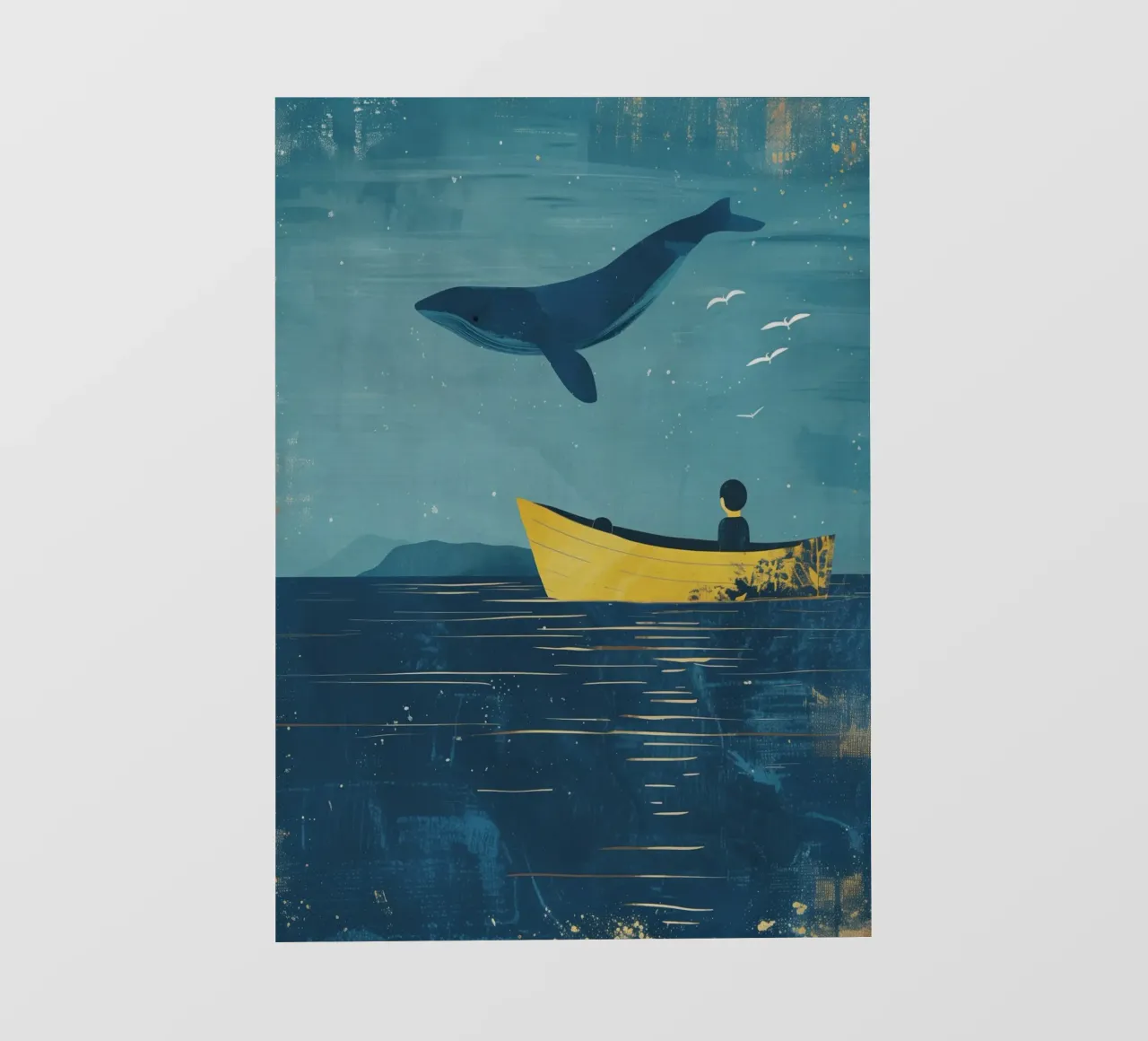 Boho Nursery 14 Humpback pellicola backlit da Boho Print Collection