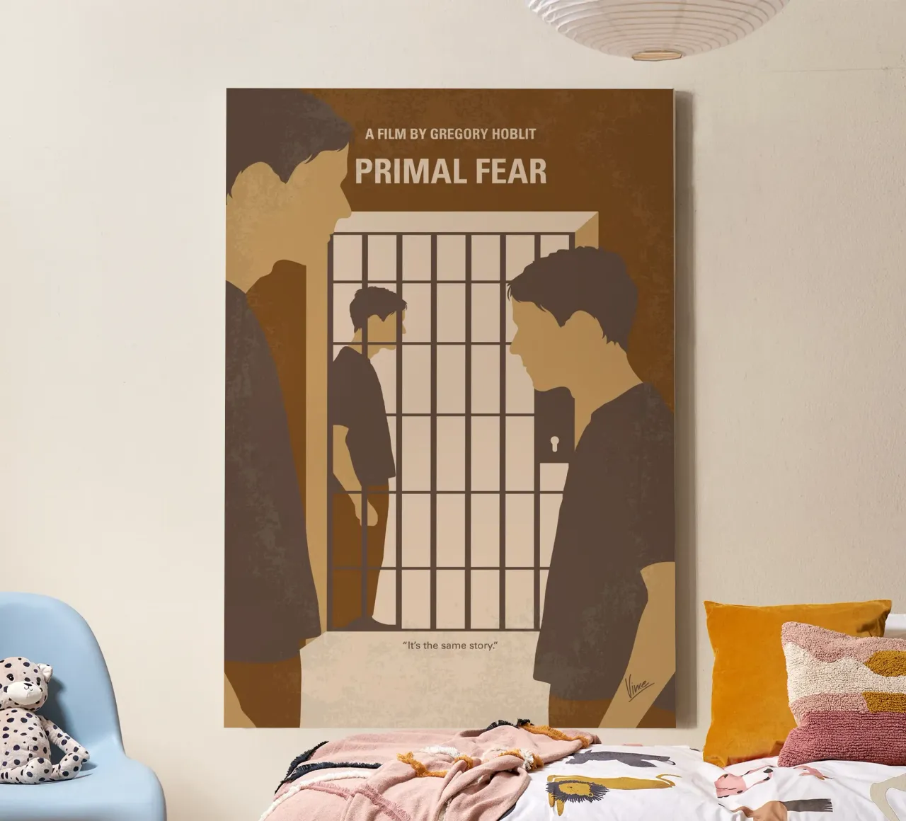 No1127 My Primal Fear minimal movie poster canvas van Chungkong