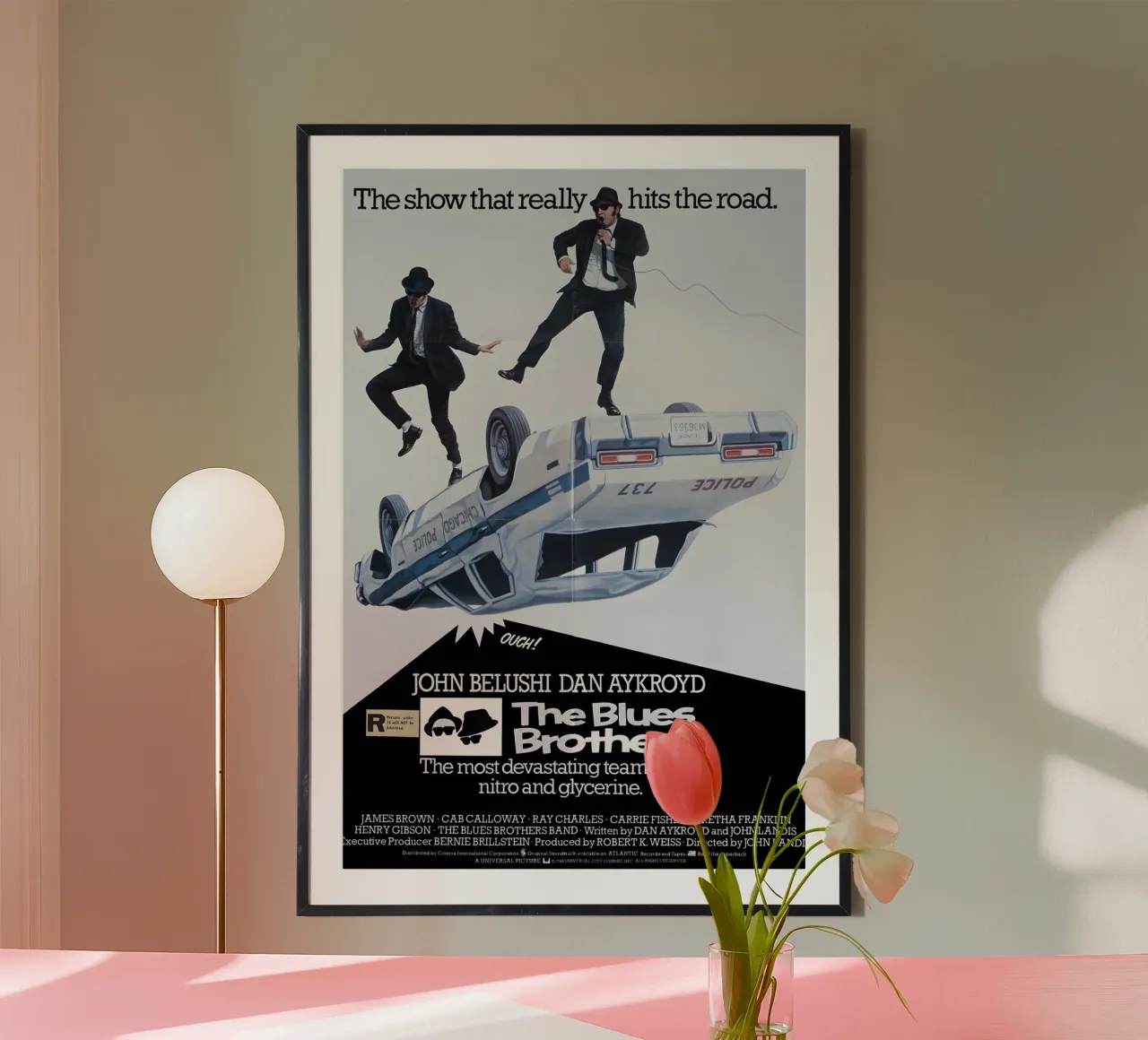 The Blues Brothers poster con telaio in legno da Attaboy Dsgn