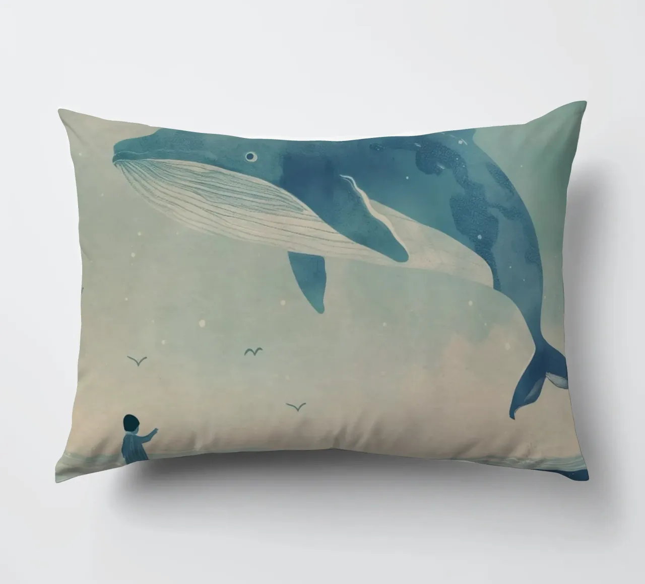 Boho Nursery 14 Whale cuscino da Boho Print Collection