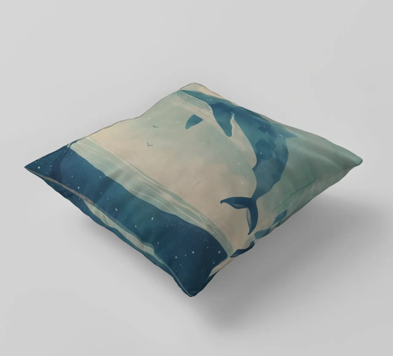 Boho Nursery 14 Whale cuscino da Boho Print Collection