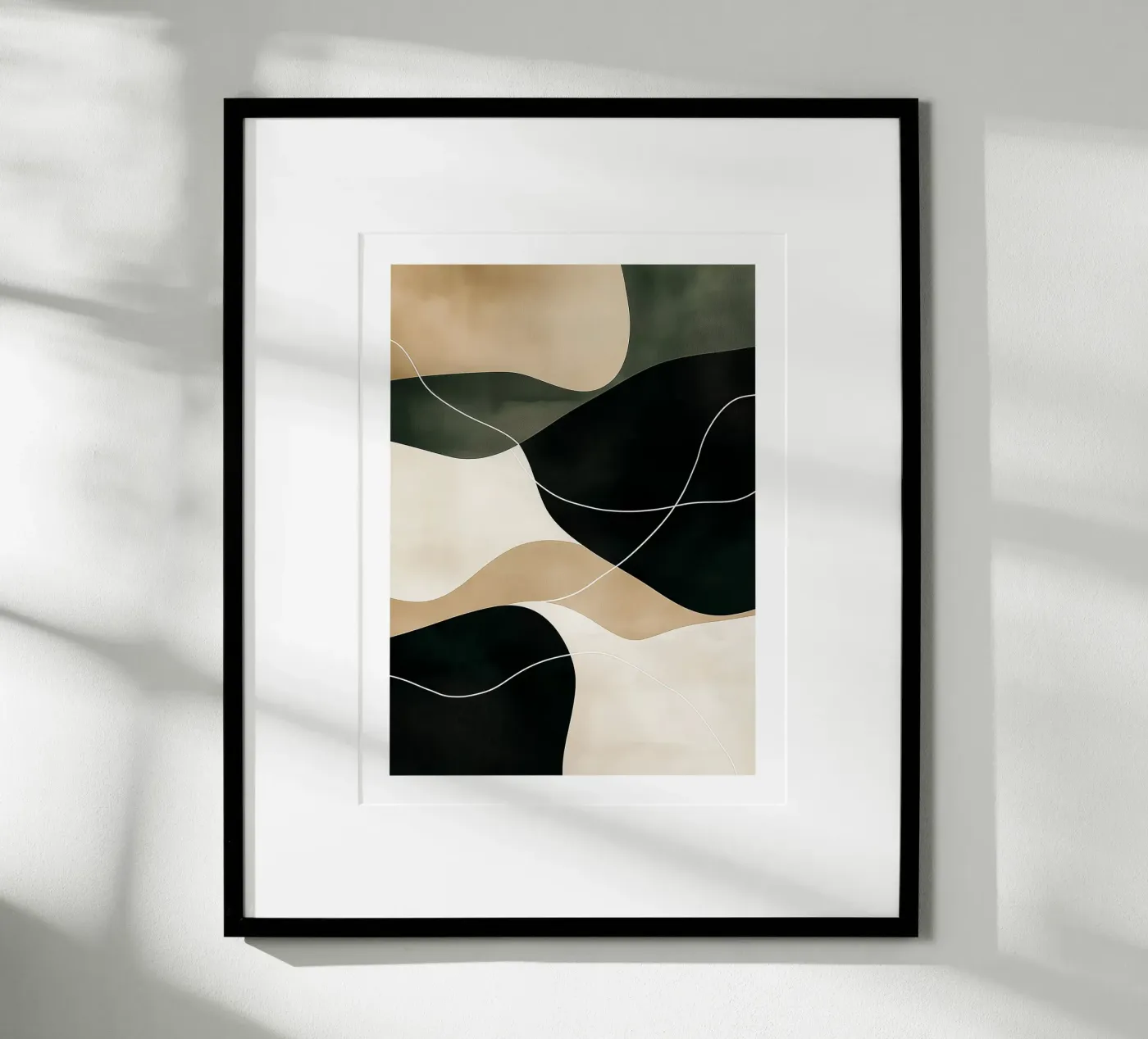 Composition abstraite poster de DWA