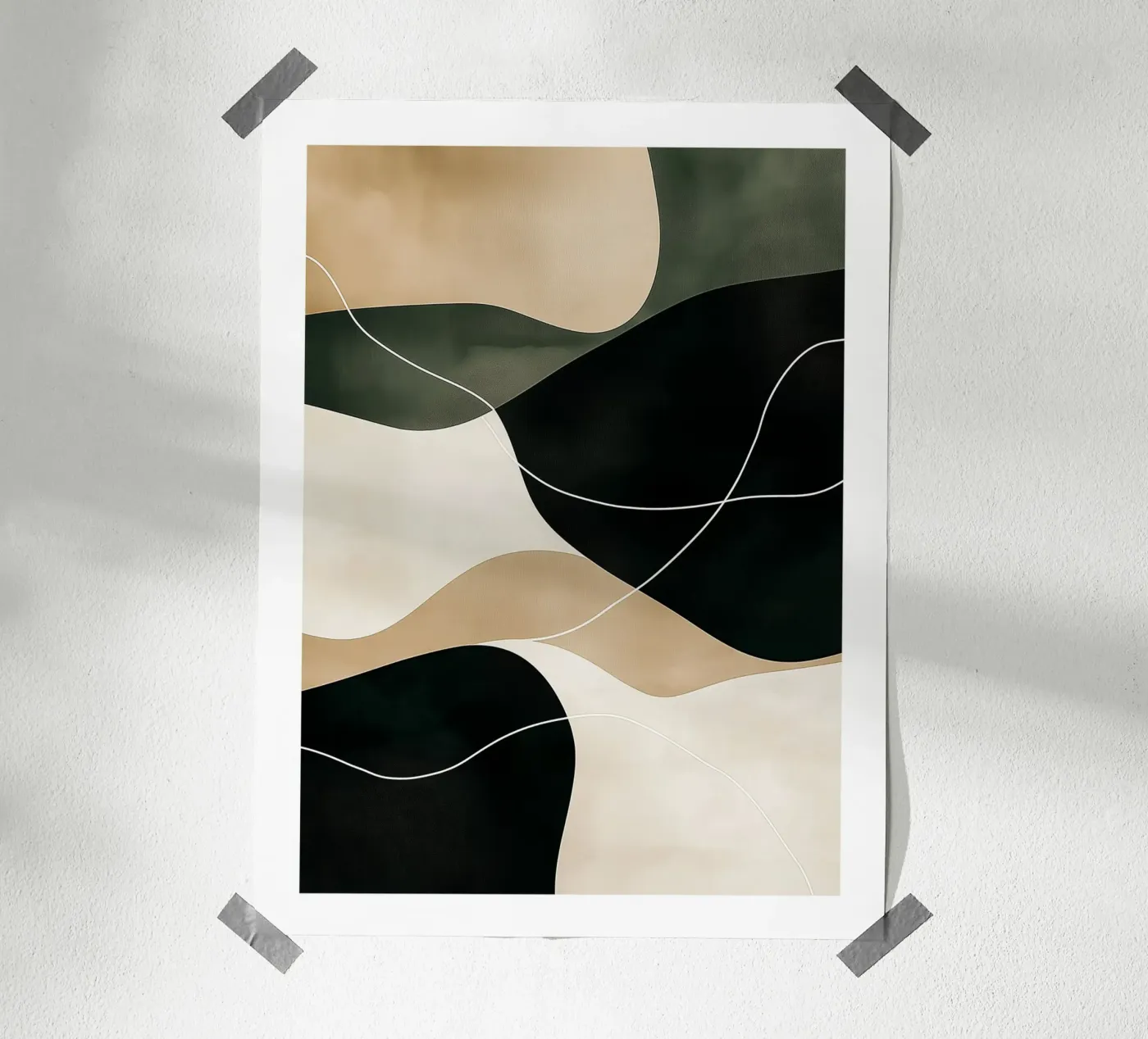 Composition abstraite poster de DWA