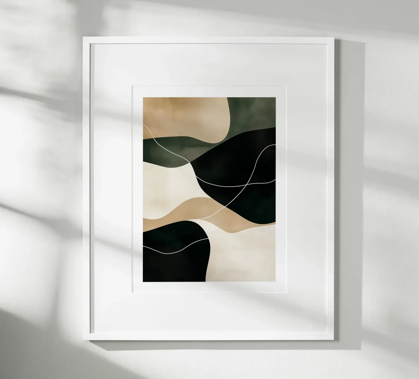 Composition abstraite poster de DWA