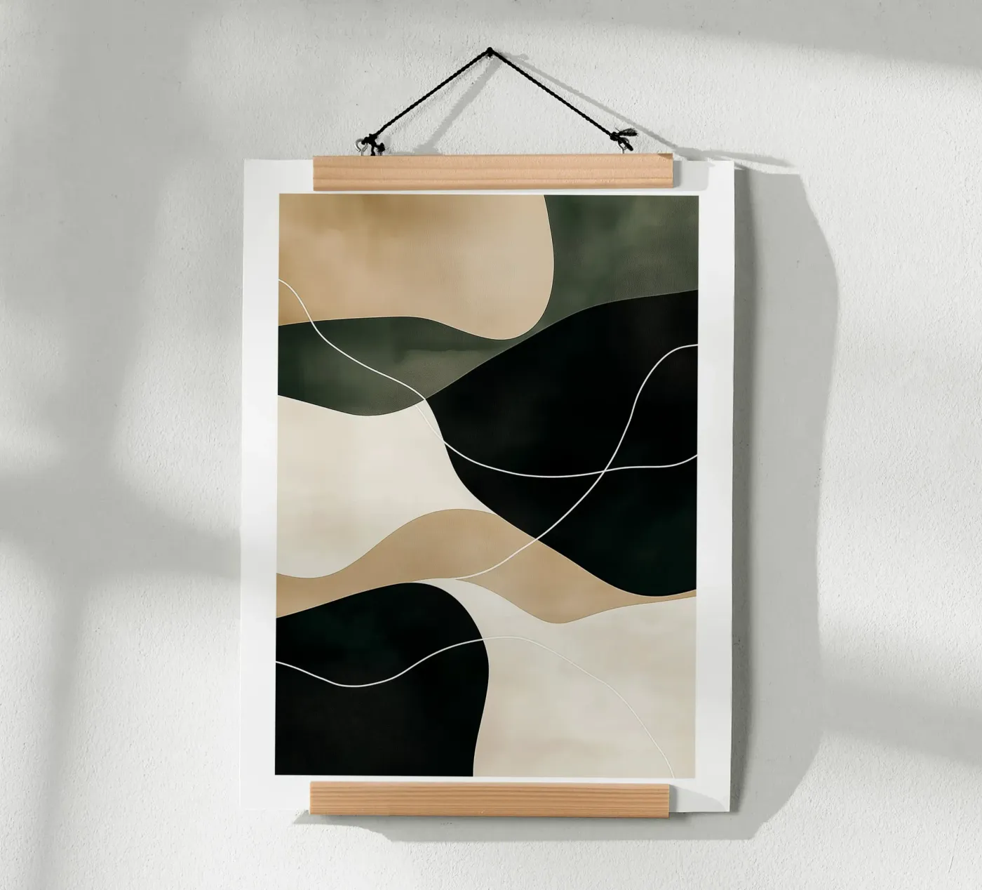 Composition abstraite poster de DWA