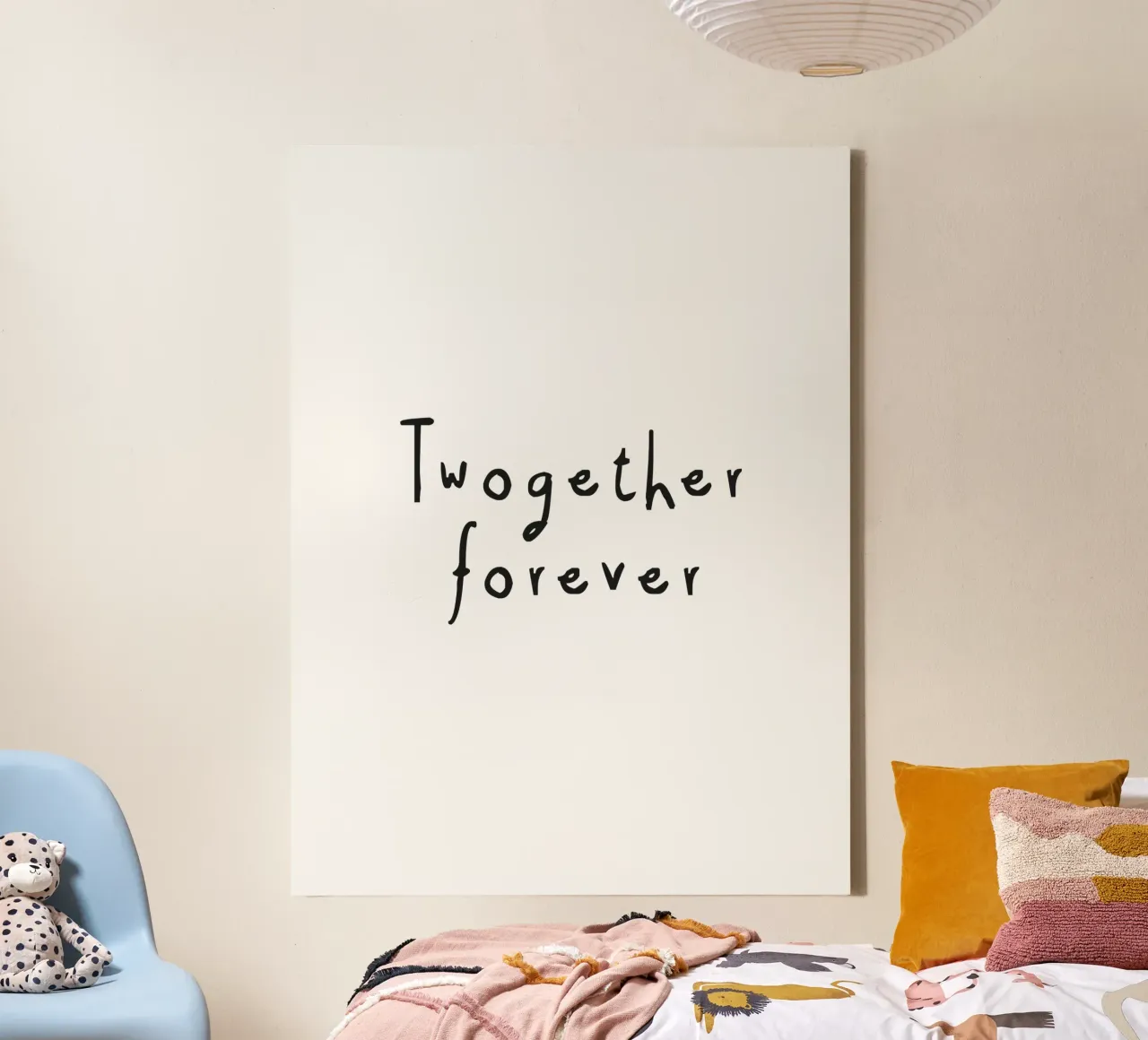 Samen voor altijd canvas met Baklijst van Constanze Art Direction