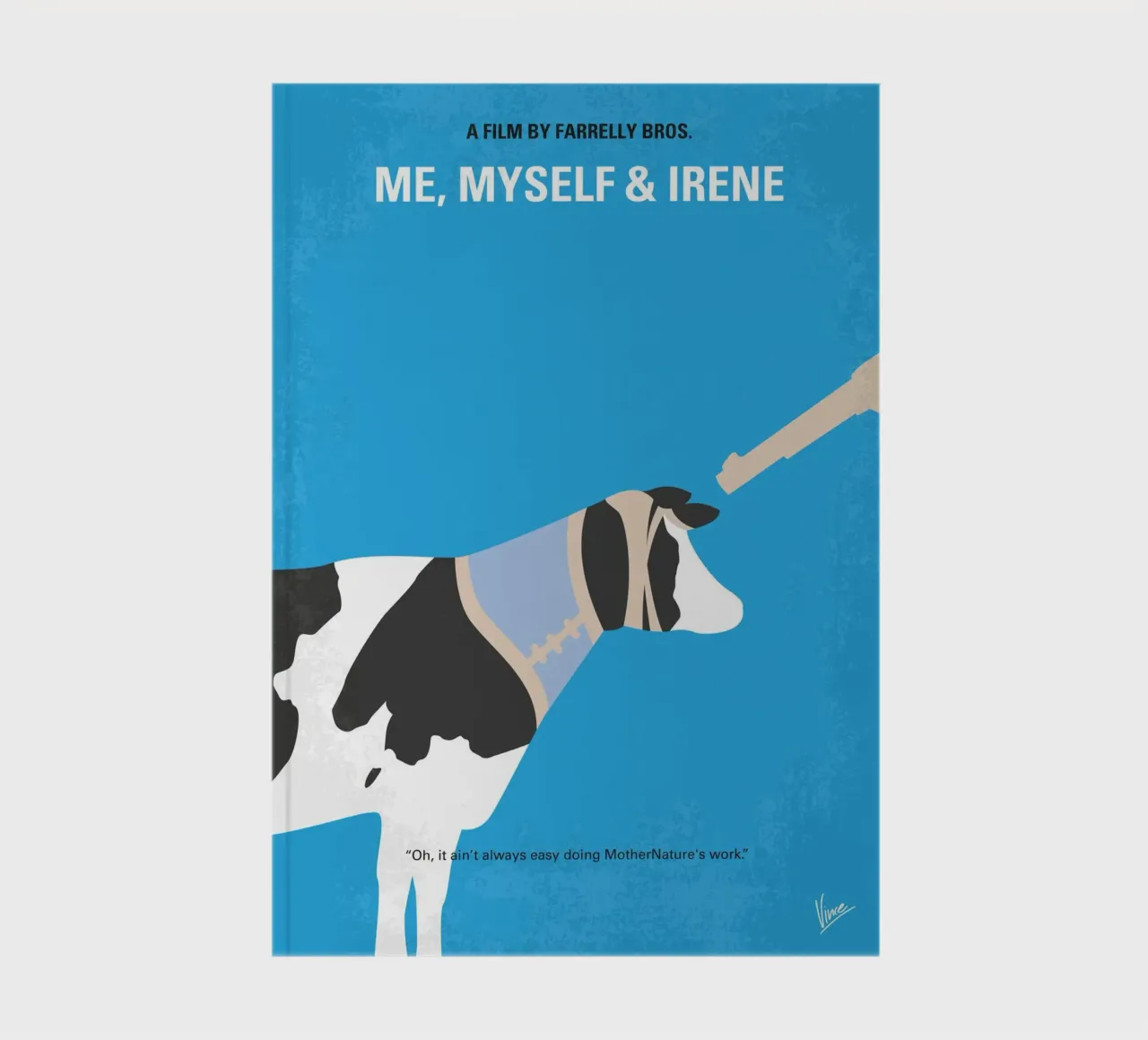 No1131 My Me Myself and Irene minimal movie poster notebook by Chungkong