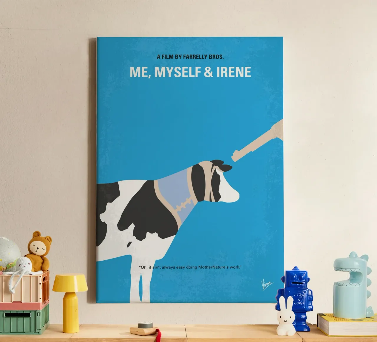 No1131 My Me Myself and Irene minimal movie poster tela con Cornice a cassetta da Chungkong