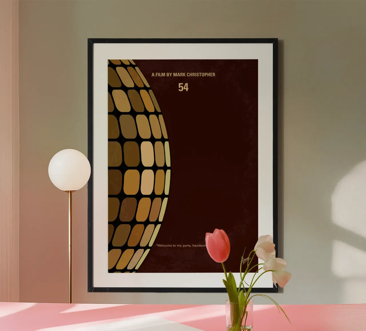 No1132 My Studio 54 minimal movie poster poster da Chungkong