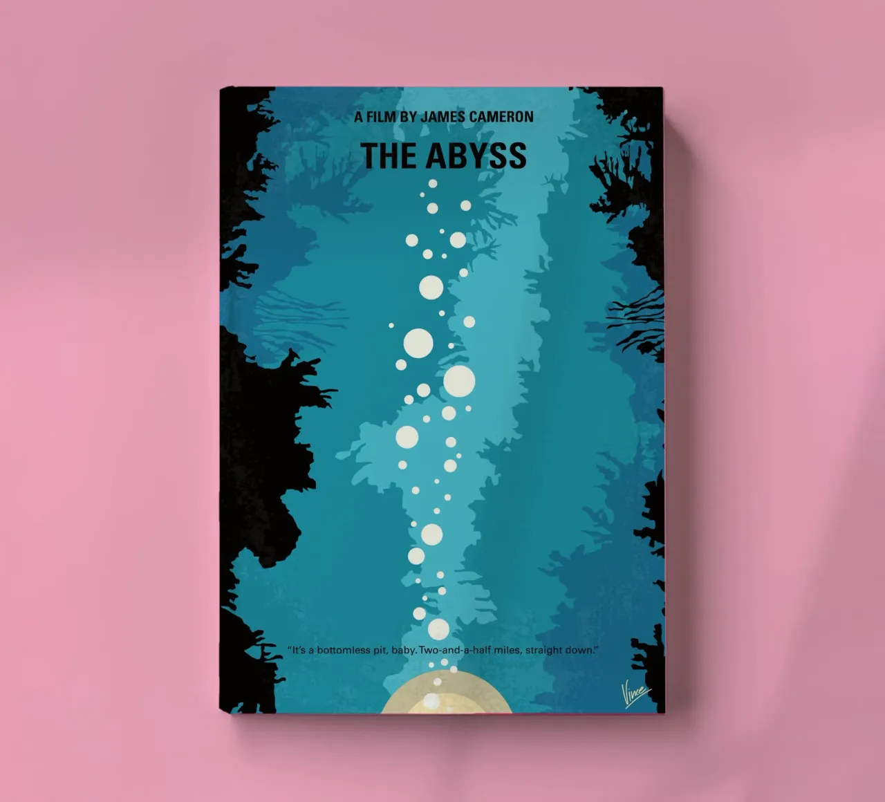 No1134 My The Abyss minimal movie poster notebook by Chungkong