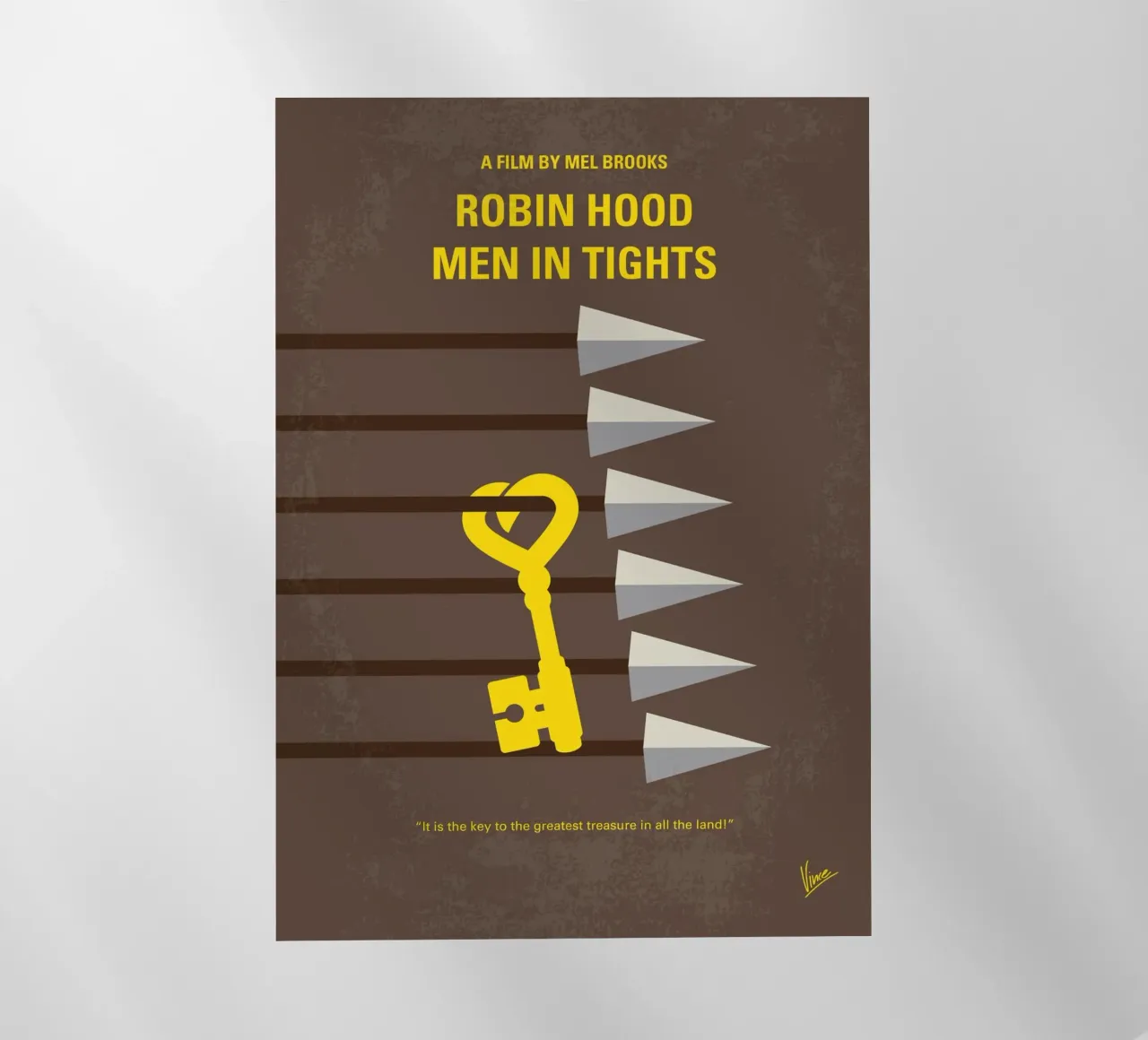 No1136 My Robin Hood Men in Tights minimal movie poster pellicola backlit da Chungkong