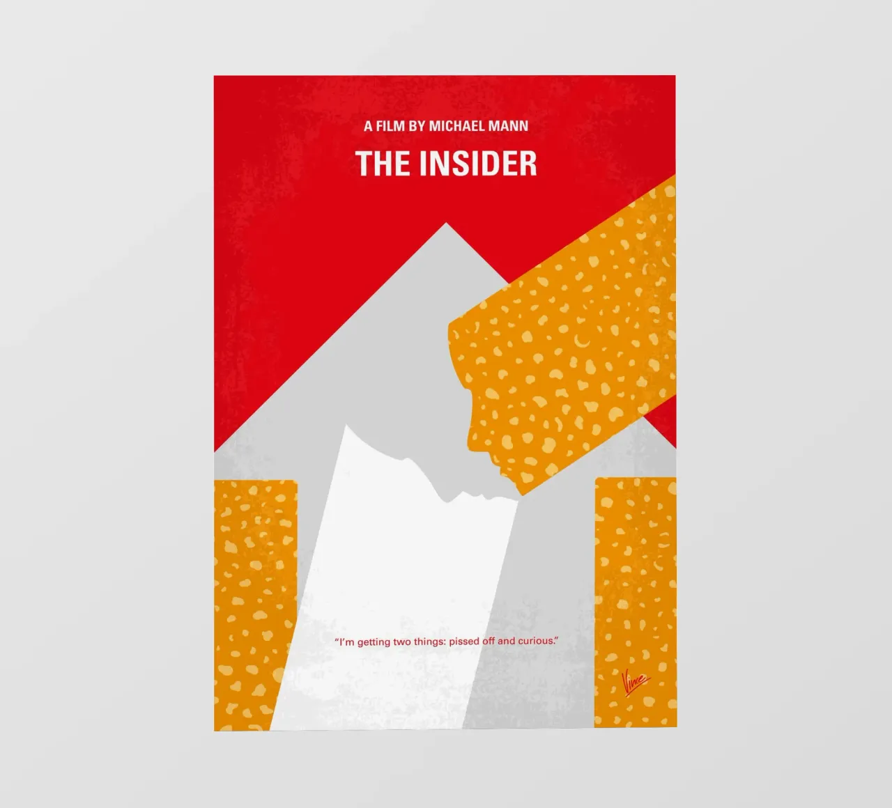 No1137 My The Insider minimal movie poster telo in pvc da Chungkong