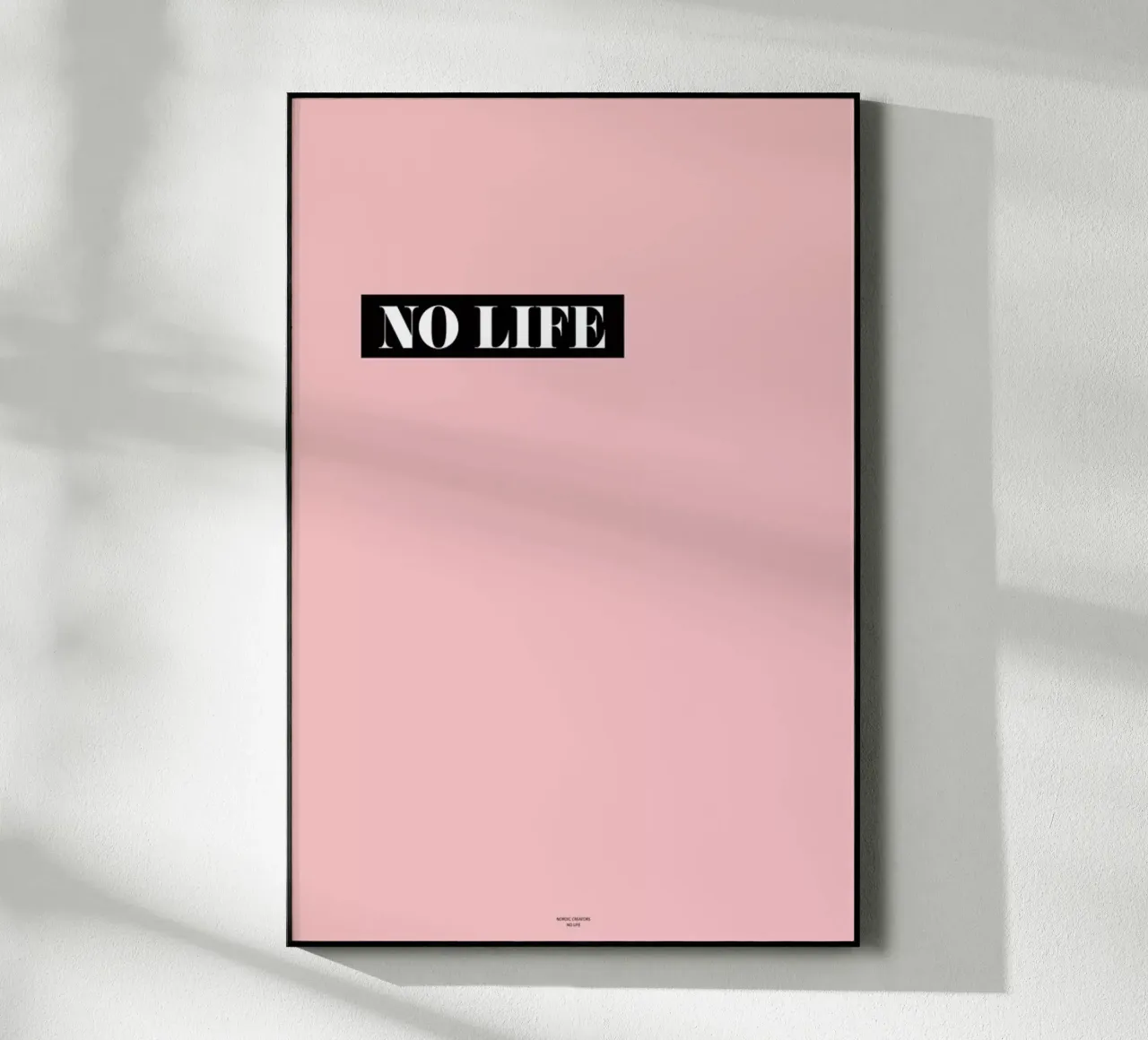 No Life plexiglass da Nordic Creators