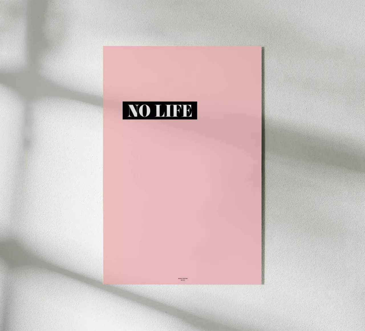 No Life plexiglass da Nordic Creators