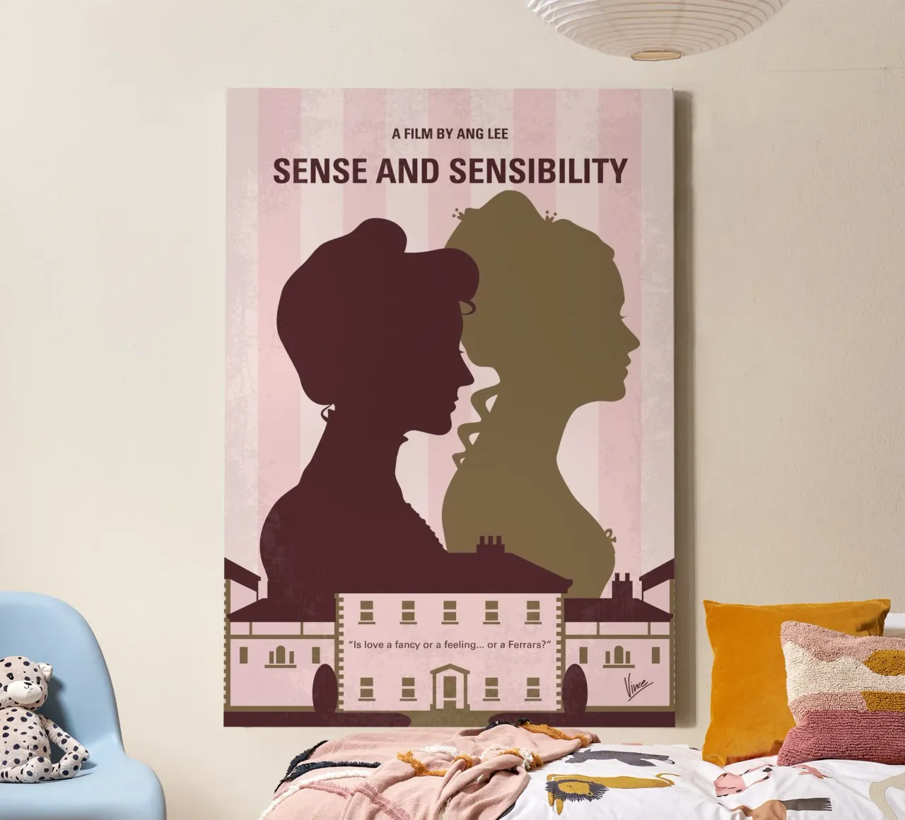 No1139 My Sense and Sensibility minimal movie poster tela con Cornice a cassetta da Chungkong