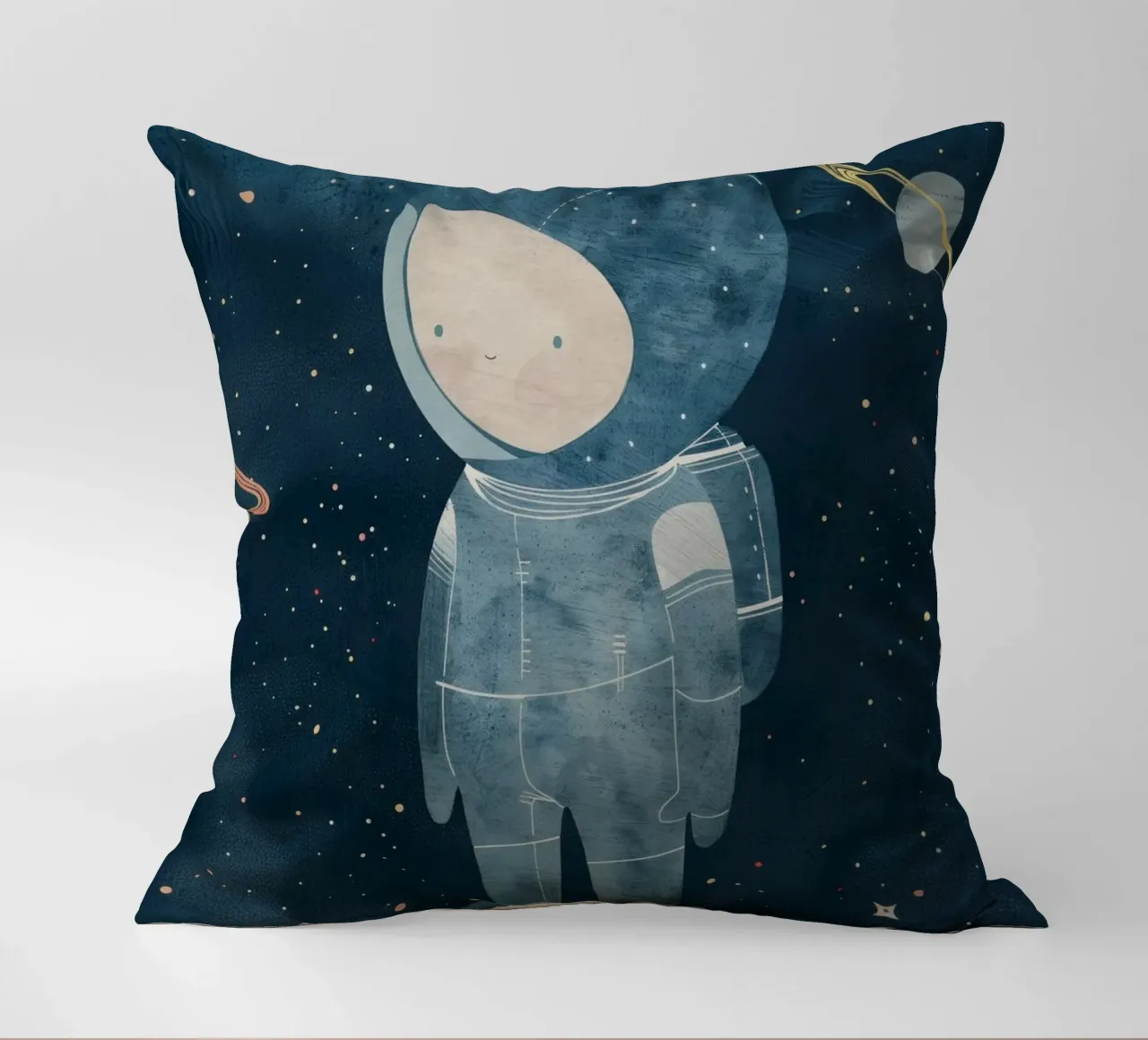Boho Nursery 15 Astronaut Boy cuscino da Boho Print Collection