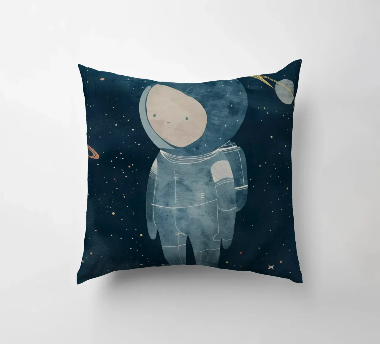 Boho Nursery 15 Astronaut Boy cuscino da Boho Print Collection