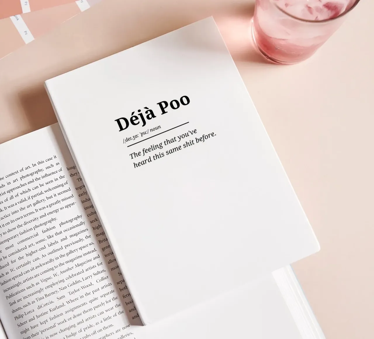 Déjà Poo #1 - Typography Print notebook by Hightown Words