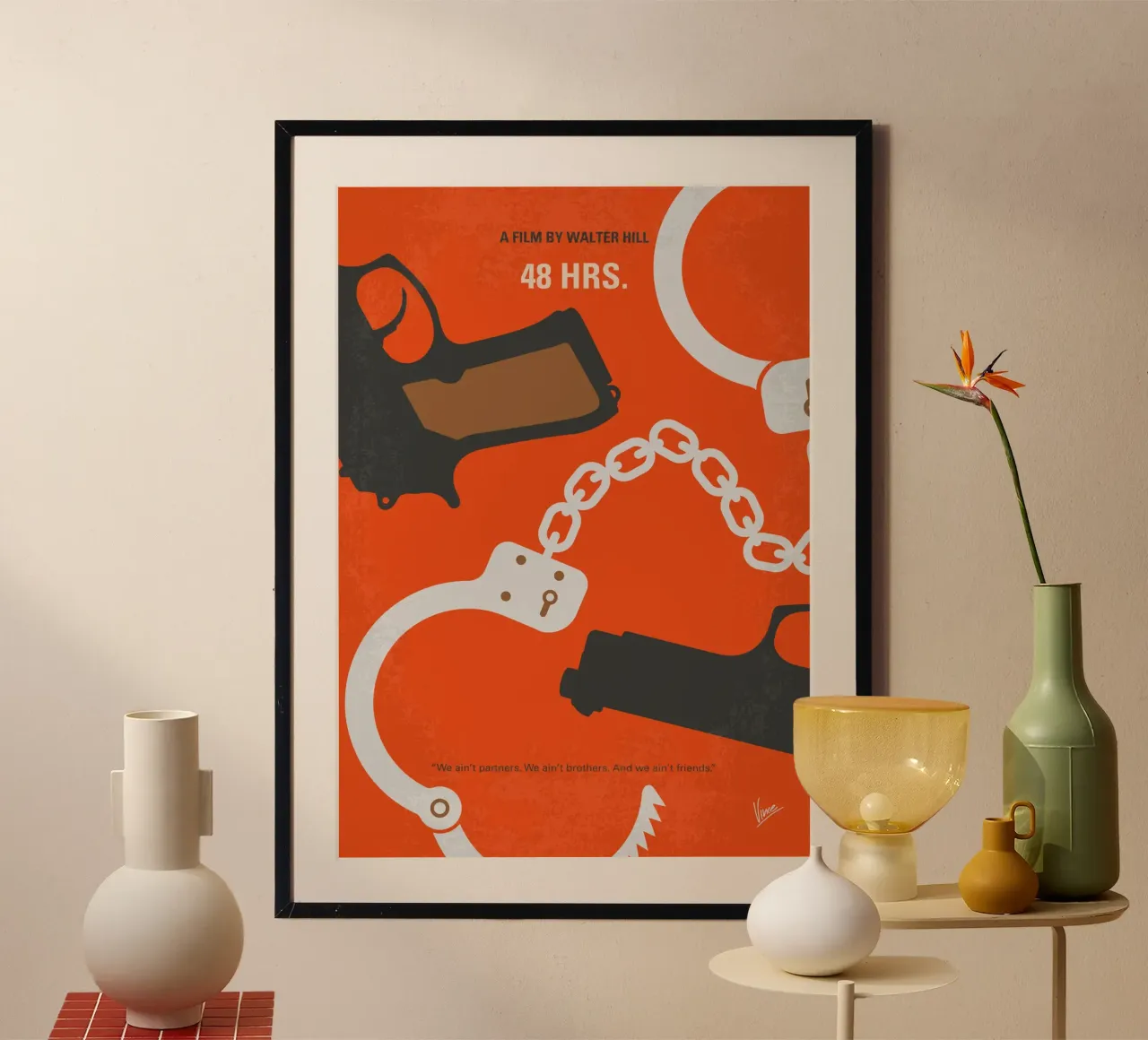 No1144 My 48 Hours minimal movie poster carta hahnemühle da Chungkong