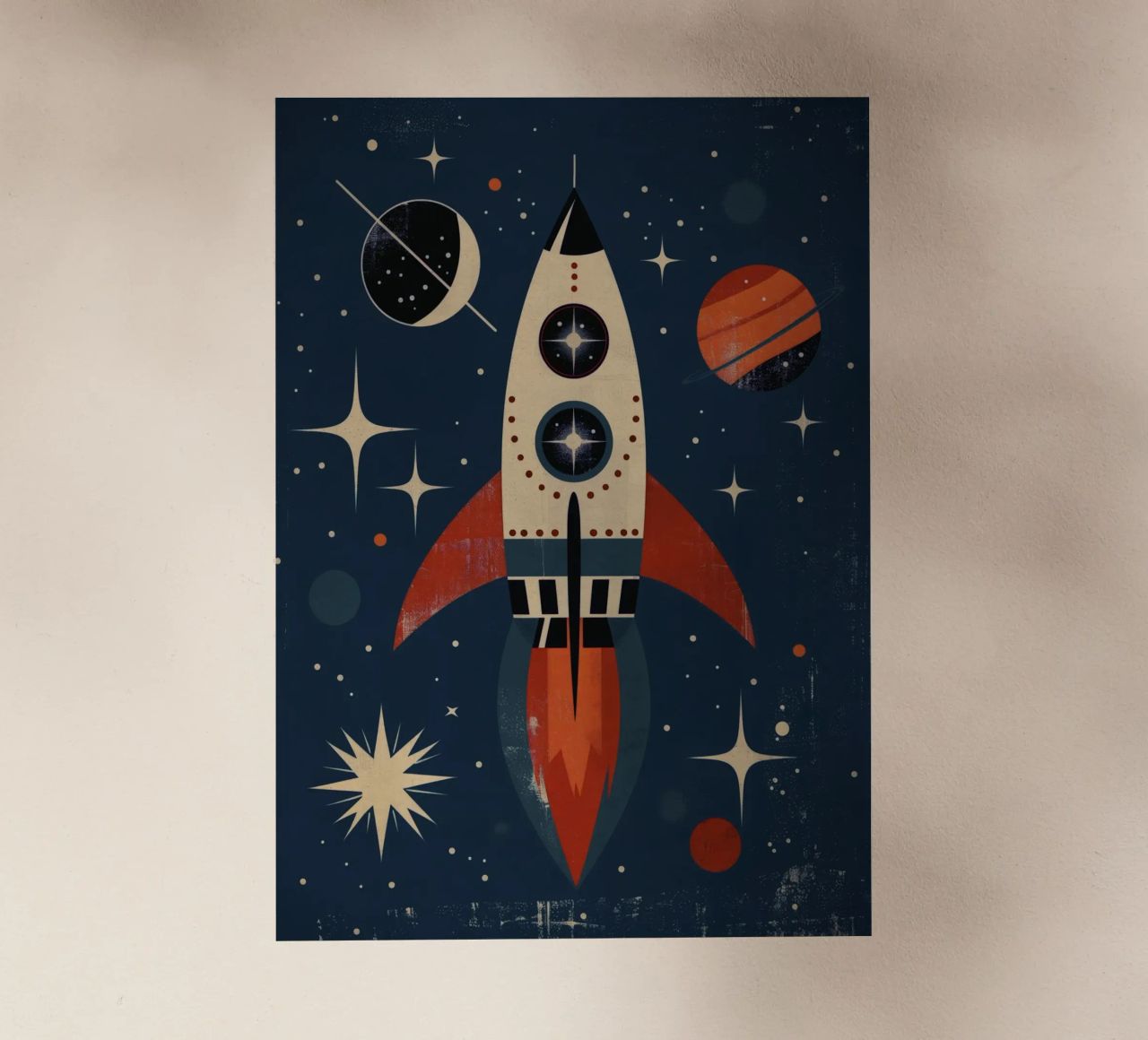 Boho Nursery 15 Rocket pellicola backlit da Boho Print Collection