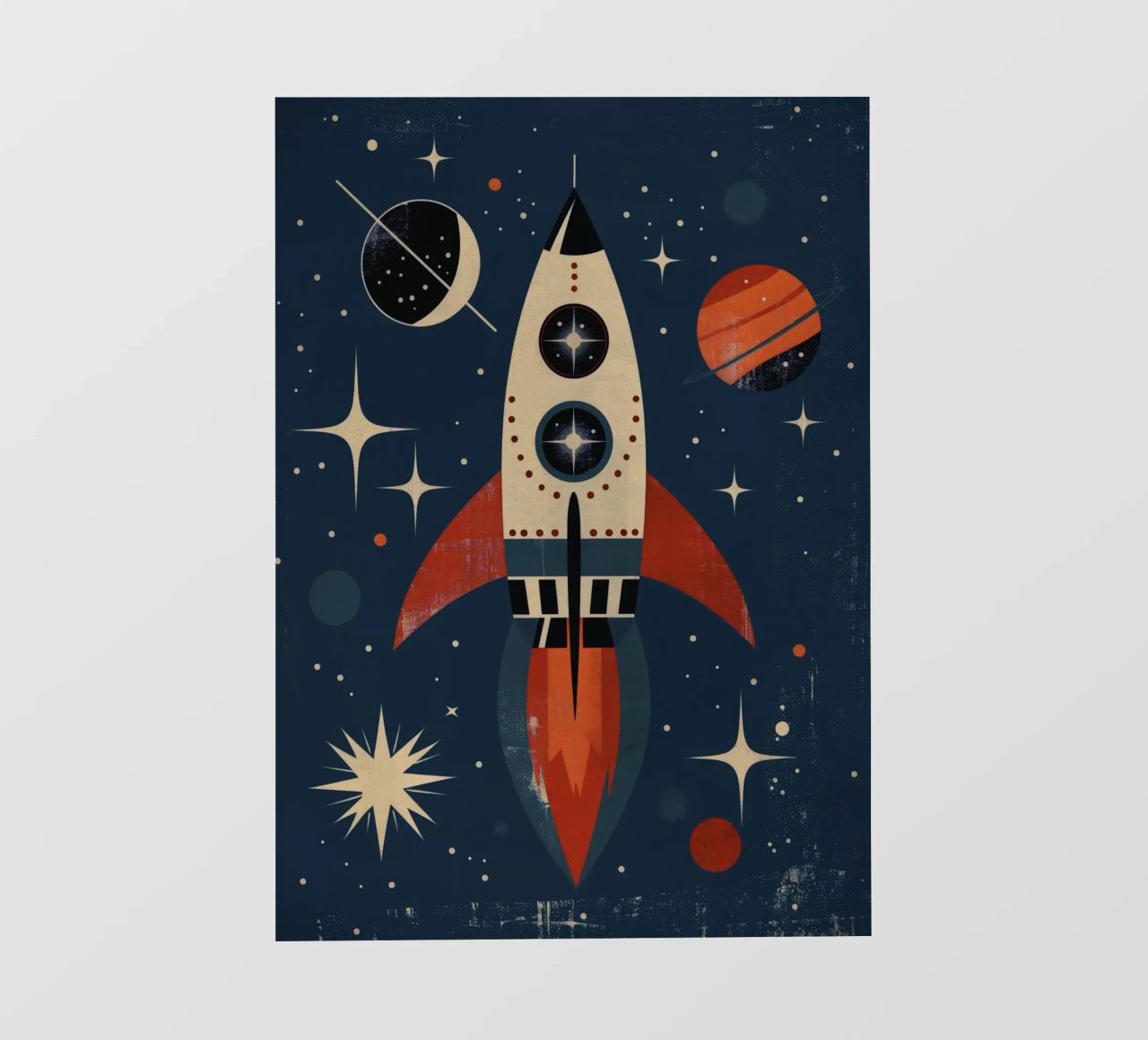 Boho Nursery 15 Rocket pellicola backlit da Boho Print Collection