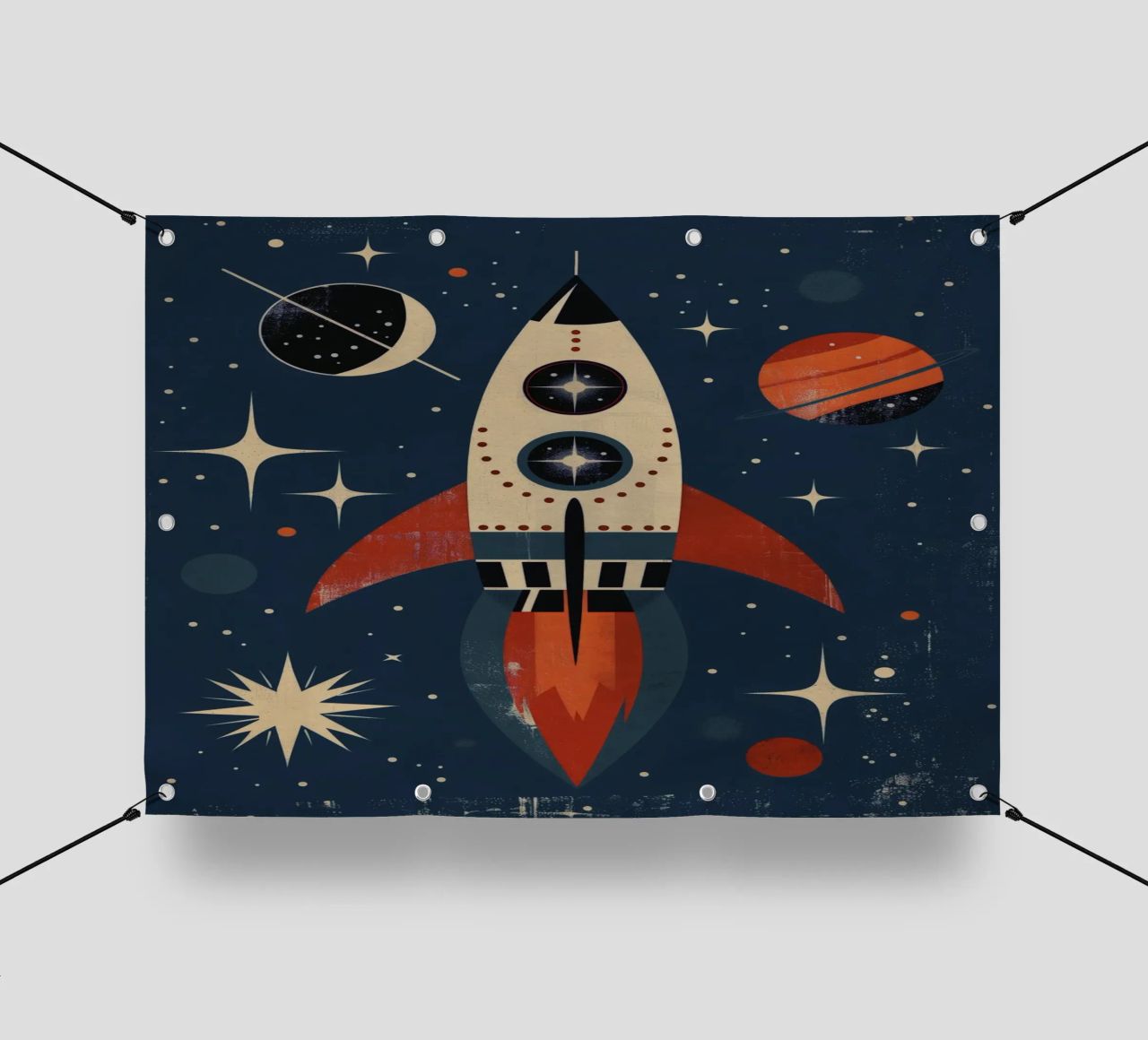 Boho Nursery 15 Rocket telo in pvc da Boho Print Collection