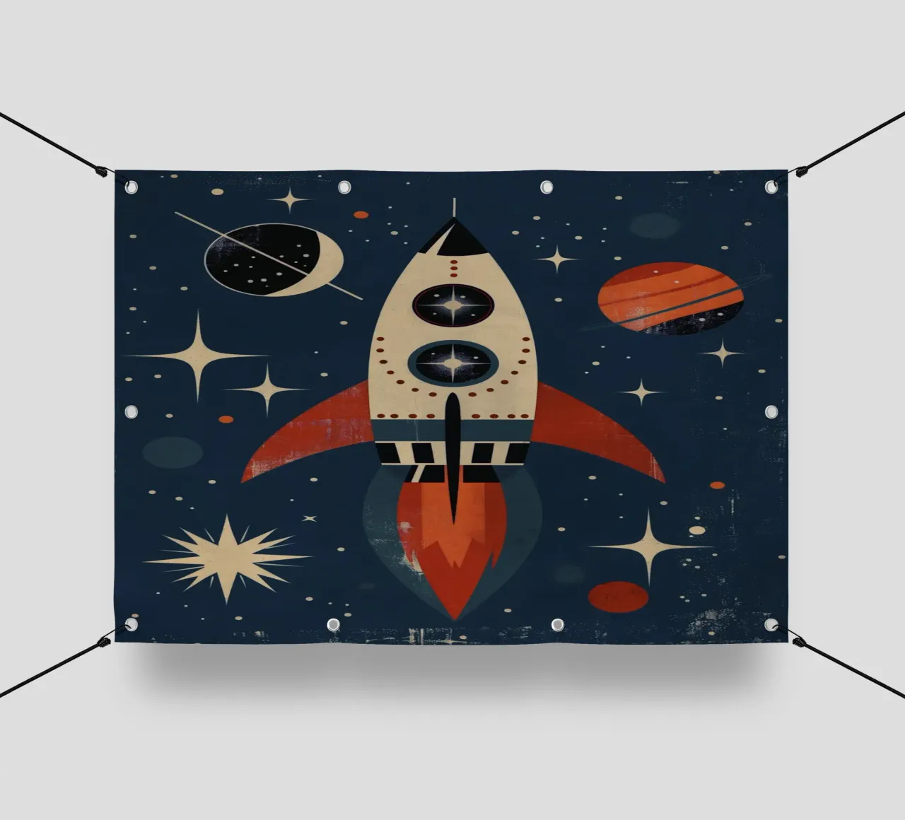 Boho Nursery 15 Rocket pvc cover by Boho Print Collection
