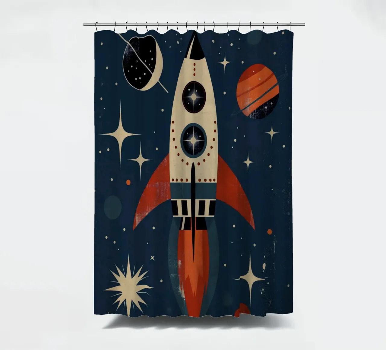 Boho Nursery 15 Rocket tenda da doccia da Boho Print Collection